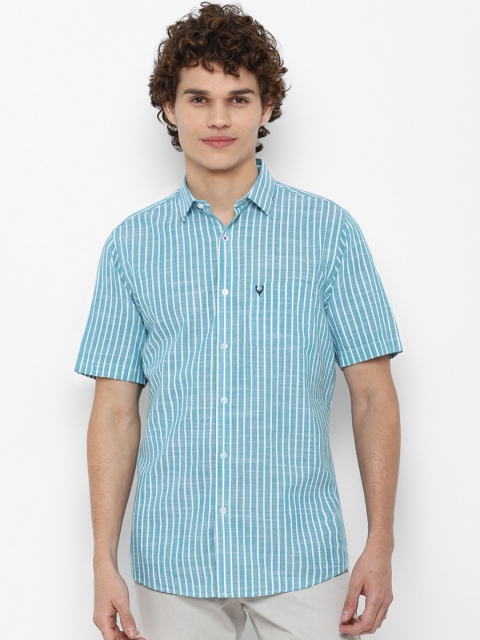 

Allen Solly Men Blue Slim Fit Checked Casual Shirt