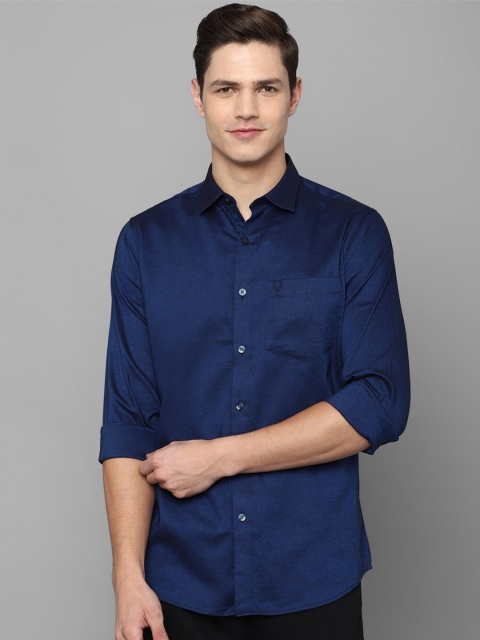 

Allen Solly Men Navy Blue Slim Fit Casual Shirt