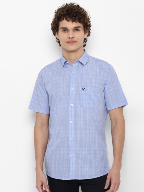 

Allen Solly Men Blue Slim Fit Checked Casual Shirt