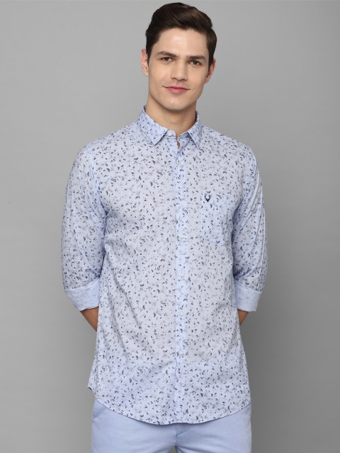 

Allen Solly Men Blue Slim Fit Micro Ditsy Printed Cotton Casual Shirt