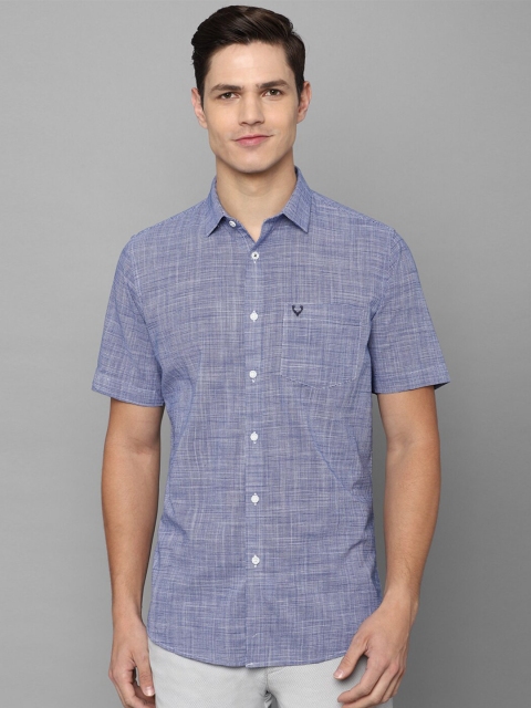 

Allen Solly Men Blue Solid Slim Fit Opaque Casual Shirt