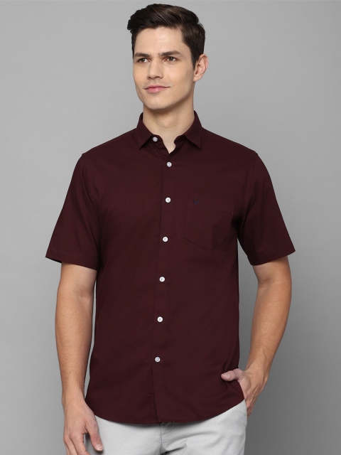 

Allen Solly Men Maroon Slim Fit Casual Shirt 100% Cotton