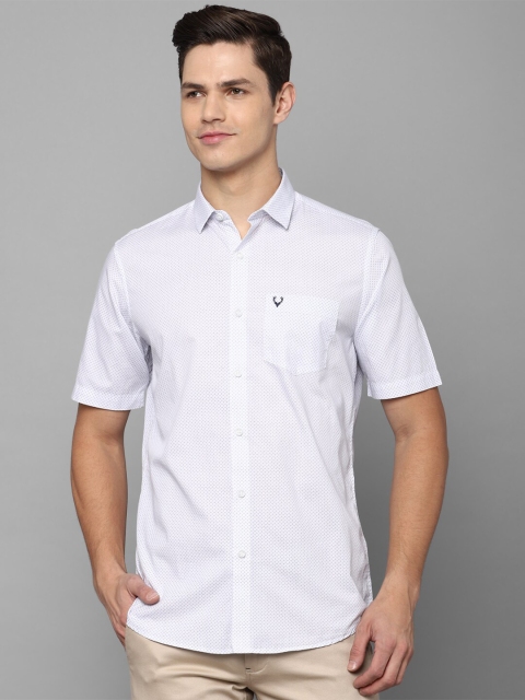 

Allen Solly Men White Slim Fit Casual Shirt