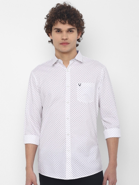 

Allen Solly Men White Printed Slim Fit Opaque Casual Shirt