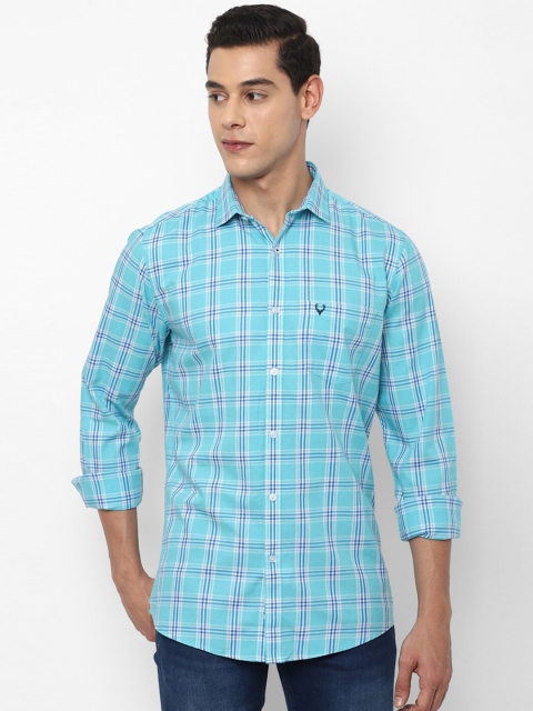 

Allen Solly Men Green Slim Fit Checked Casual Shirt