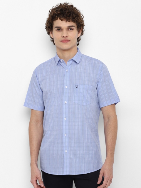 

Allen Solly Men Blue Slim Fit Checked Casual Shirt