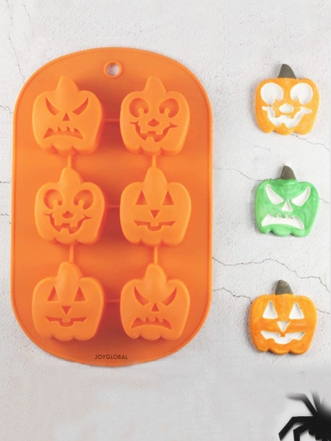 

JoyGlobal Orange Halloween Faces Baking Mould