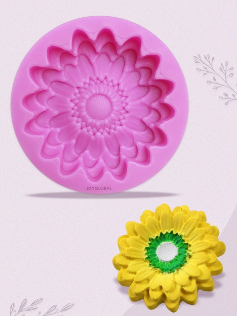 

JoyGlobal Pink Silicone Daisy Flower Mould