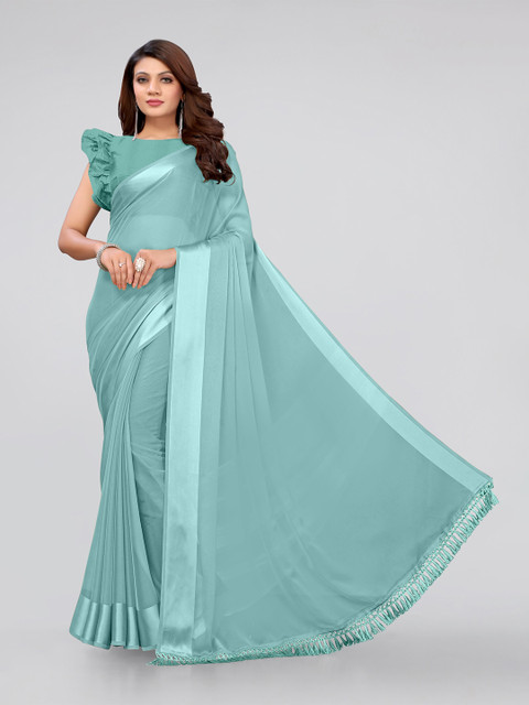 

MIRCHI FASHION Women Teal Sarees