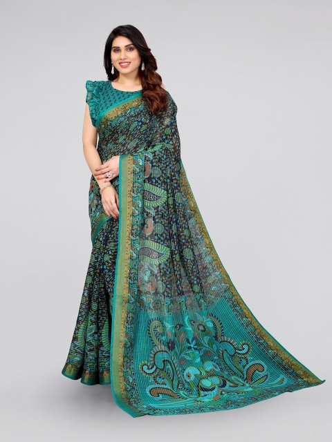 

MIRCHI FASHION Women Blue Sarees