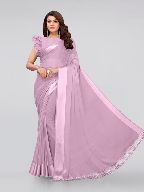 

MIRCHI FASHION Women Purple Sarees