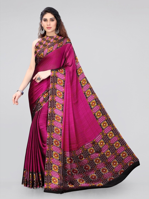 

MIRCHI FASHION Women Pink Sarees