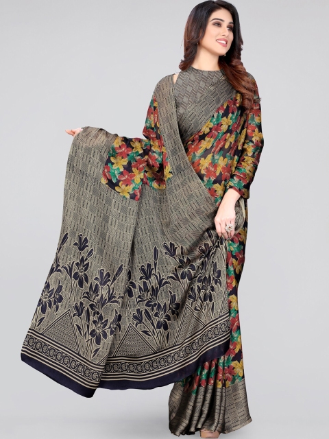 

MIRCHI FASHION Women Black Sarees