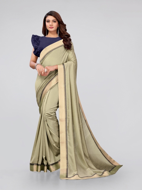 

MIRCHI FASHION Women Khaki Sarees