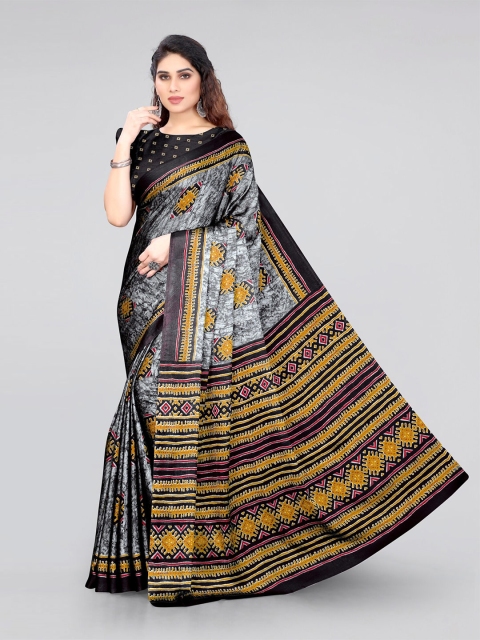 

MIRCHI FASHION Women Grey Sarees