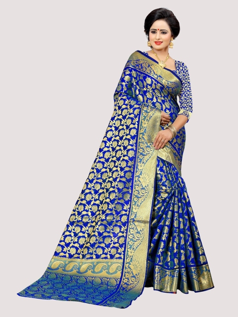 

Fashion Basket Women Blue Saree Blouse