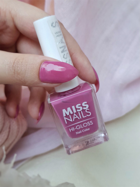 

MISS NAILS Pink Hi Gloss Long Lasting Nail Polish 10 ml