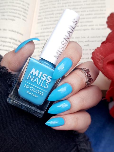 

MISS NAILS Hi Gloss Long Lasting Nail Polish, Navy blue