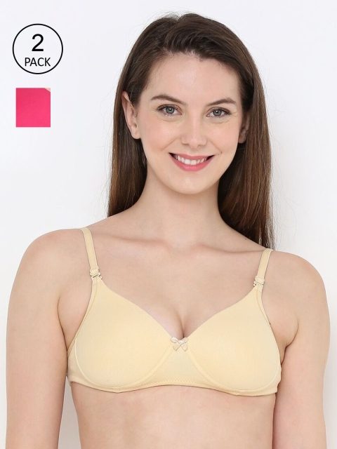 

Berrys Intimatess Set Of 2 Beige & Pink Lightly Padded Bra