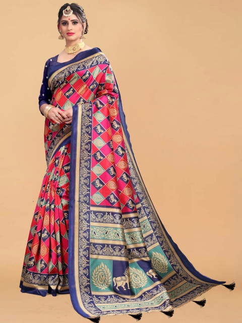 

DIVASTRI Women Blue Sarees