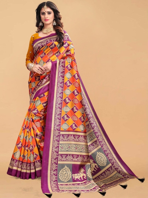 

DIVASTRI Women Yellow Sarees