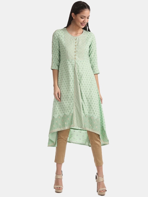 

Anahi Women Green Ethnic Motifs Printed Kurta