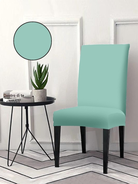 

Cortina Turquoise Blue Solid Single Chair Cover