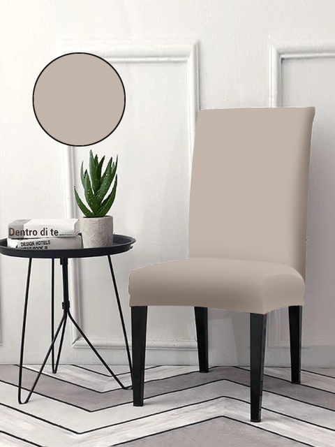 

Cortina Grey Solid Single Chair Cover
