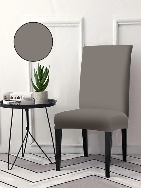 

Cortina Charcoal Grey Solid Single Chair Cover