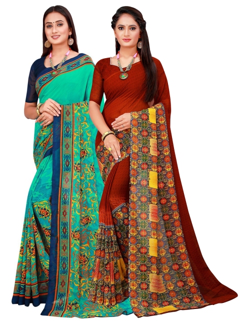 

KALINI Women Green Sarees