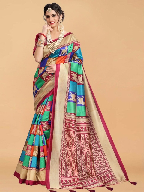 

DIVASTRI Women Maroon Sarees