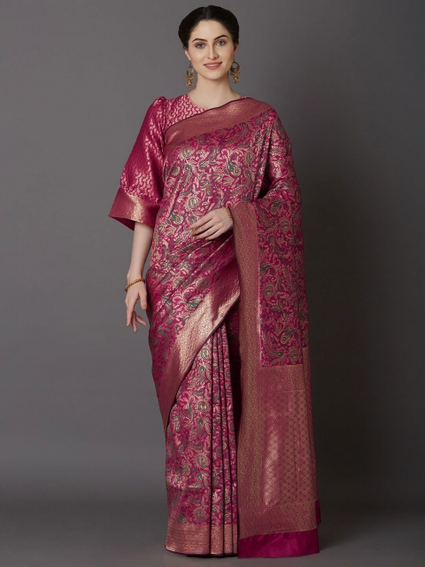 

SHAVYA Women Pink Sarees