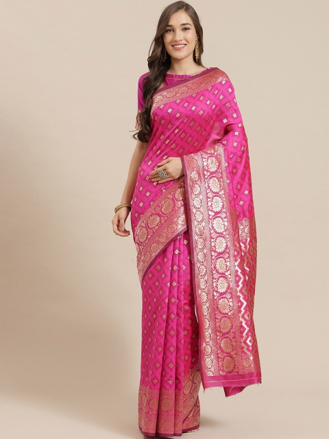 

SHAVYA Women Pink Sarees