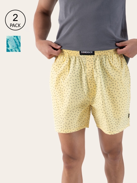 

DAMENSCH Men Pack of 2 Breeze Ultra-light Boxers, Yellow