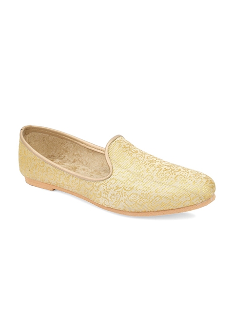 

Hulya Men Gold-Toned Woven Design Loafers