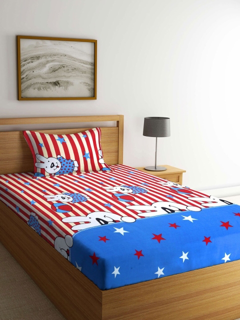 

KLOTTHE Unisex Kids Multi Bedsheets, Blue