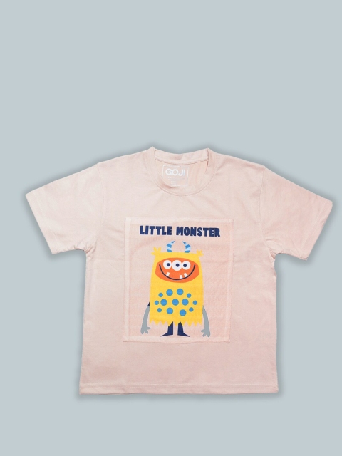 

GOJI Kids Peach-Coloured T-shirt