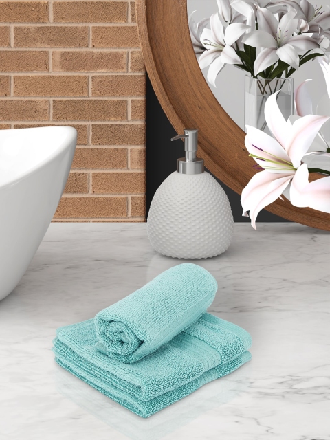 

Living scapes by Pantaloons Green Cotton Face Towels