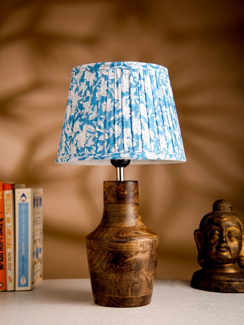 

green girgit Brown Table Lamp With Shade