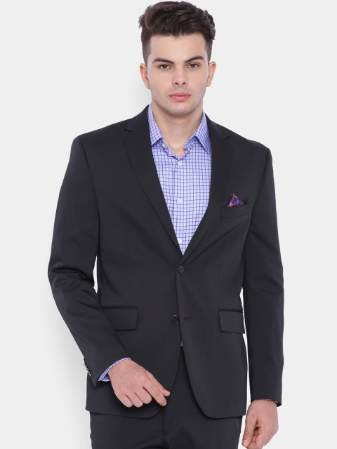 

SUITLTD Black Regular Fit Single-Breasted Formal Blazer