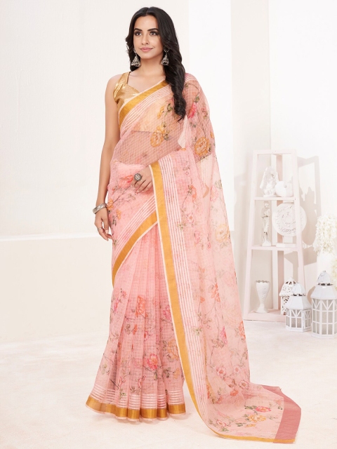 

SHOPGARB Women Pink Sarees
