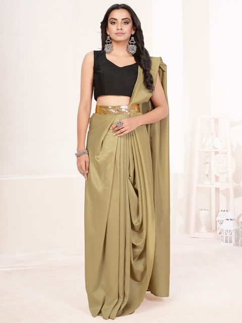 

SHOPGARB Women Green Sarees