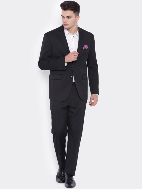 

SUITLTD Black Single-Breasted Regular Fit Formal Suit