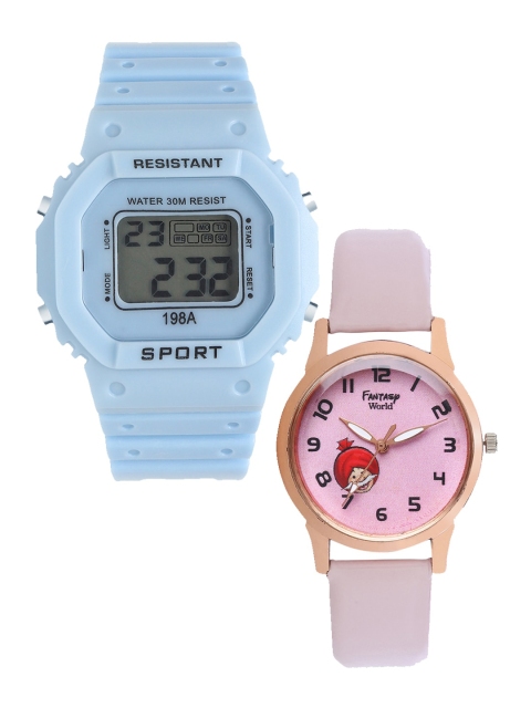 

Fantasy World Unisex Kids Grey Printed Dial & Blue Straps Analogue Watch FW-198A-BL-021-CH-CP7