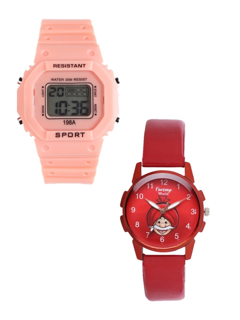 

Fantasy World Unisex Kids Grey Dial & Orange Straps Analogue and Digital Watch FW-198A-OR-019-CH-RD1