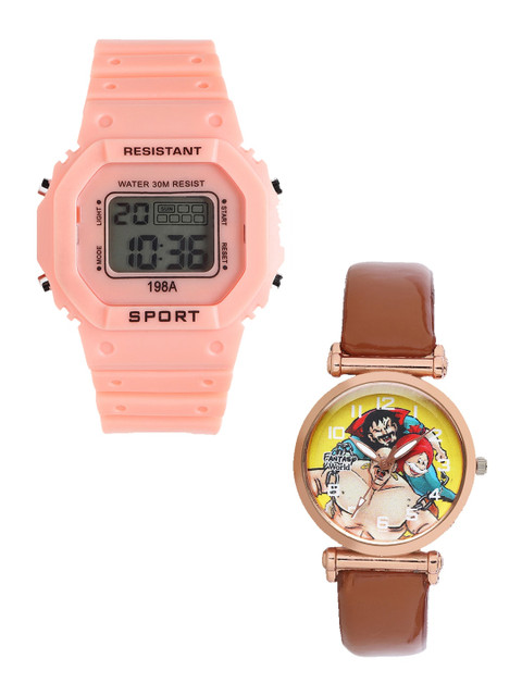 

Fantasy World Unisex Kids Grey Dial & Orange Straps Analogue Watch FW-198A-OR-021-CH-CP3