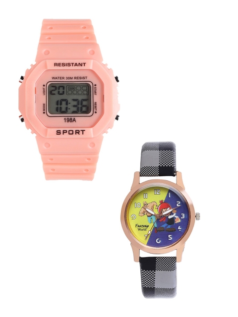 

Fantasy World Unisex Kids Grey Dial & Orange Straps Analogue Watch FW-198A-OR-021-CH-CP6