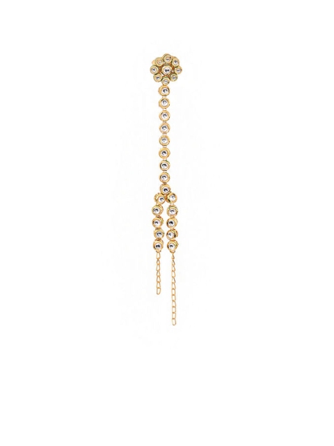 

Bamboo Tree Jewels Women Gold-Toned Kundan Handcrafted Gold-Plated Ring Bracelet