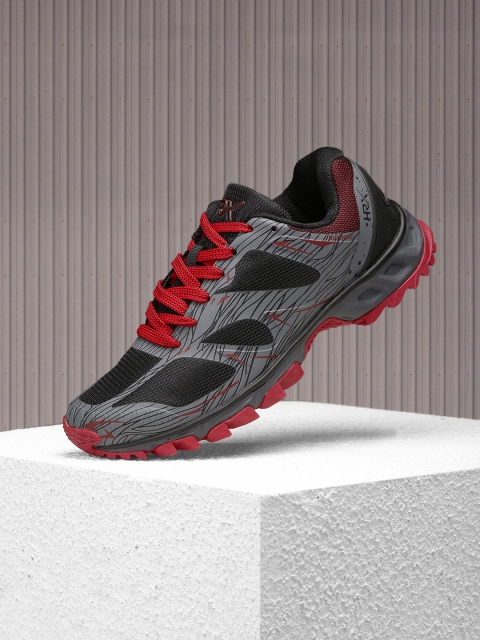 

HRX by Hrithik Roshan Men Core 1.0 Running Grey Printed Shoes