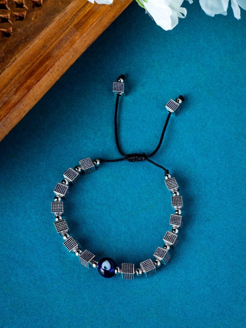 

MORKANTH JEWELLERY Women Silver-Plated & Blue Bracelet